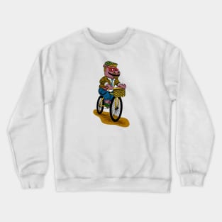 PUN INTENDED  - HIPSTERPOTAMUS - HIPSTERS- BEARDS Crewneck Sweatshirt